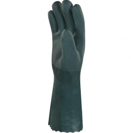Rękawice chemiczne z PVC model PVCGRIP35 - 35 cm